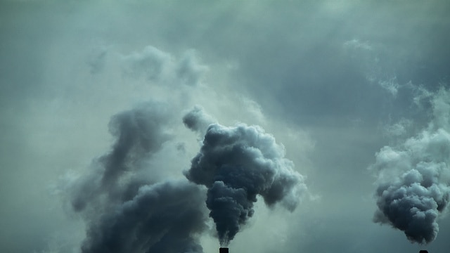Power plant smoke stack
