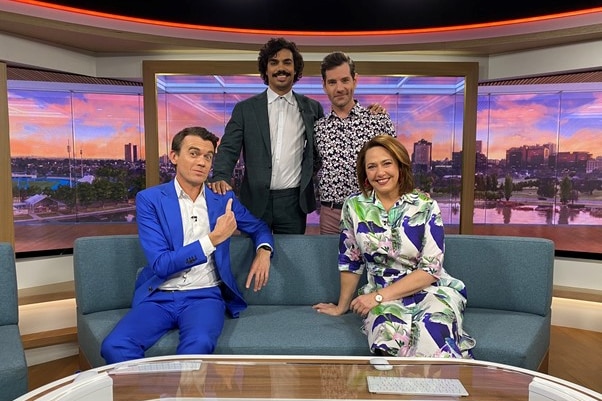 News Breakfast team of Tony Armstrong, Lisa Millar, Michael Rowland and Nate Byrne in 2021