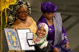 Nobel Peace Prize winners receive awards