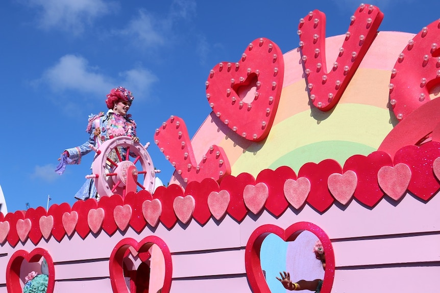 Love Boat float in Moomba parade