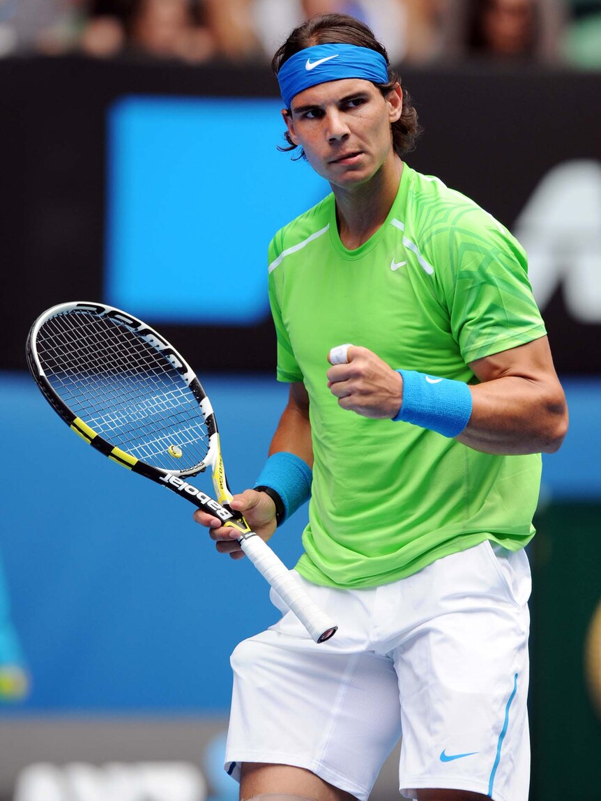 Nadal defeated Lacko 6-2, 6-4, 6-2.