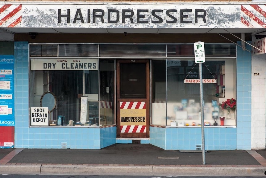 Hairdresser shopfront