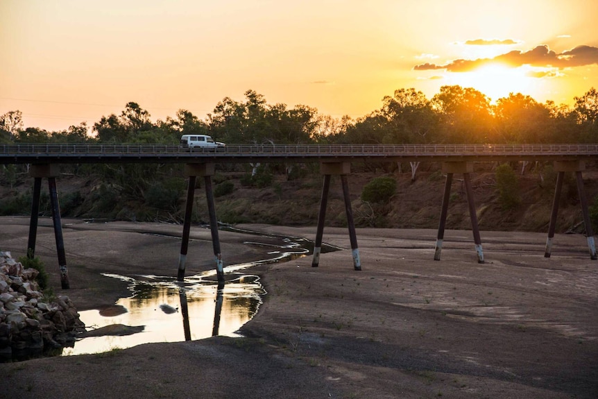 Fitzroy Crossing's bridge across the Fitzroy River