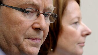 Kevin Rudd and Julia Gillard (File image: AAP/Alan Porritt)