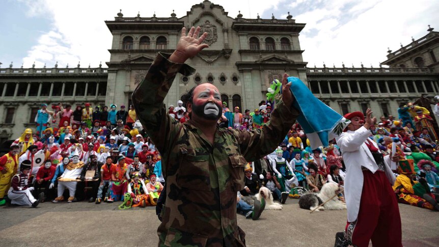 Central American clowns converge on Guatemela