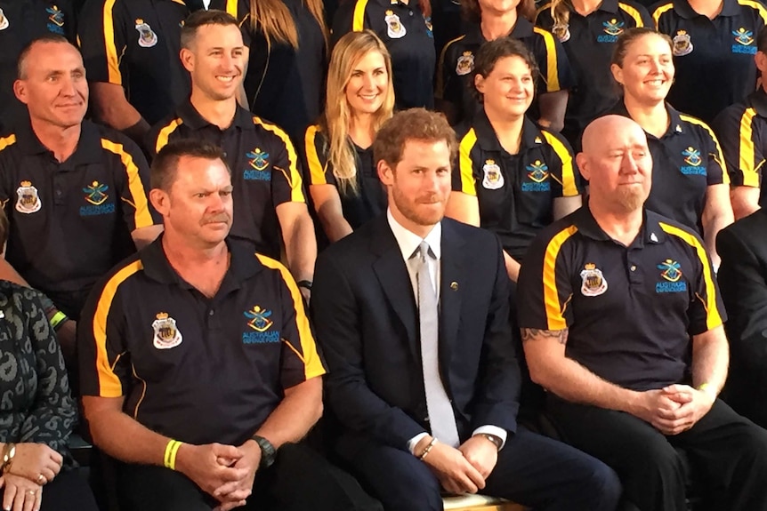 Prince Harry Invictus with Australian team