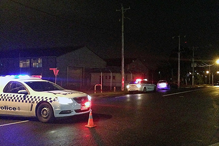 Police attend a shooting in Geelong on March 10, 2016.