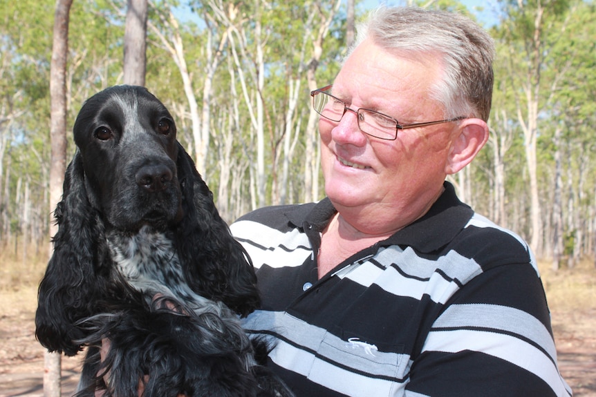 Ray Hayman with his champion Cocker Spaniel Connor
