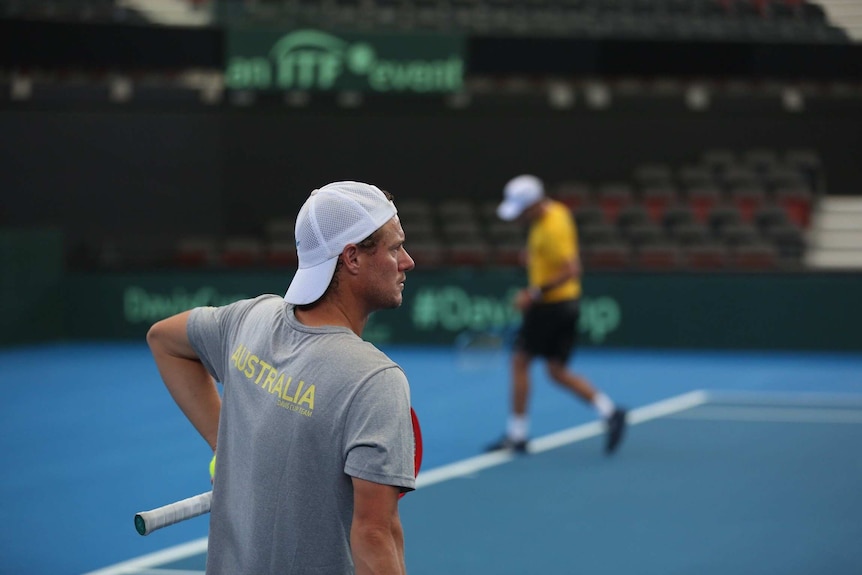Davis Cup captain Lleyton Hewitt in Brisbane on January 30, 2018.
