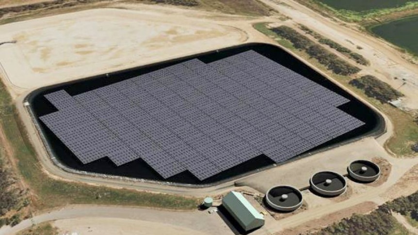 Floating solar panels planned for the wastewater treatment facility at Jamestown