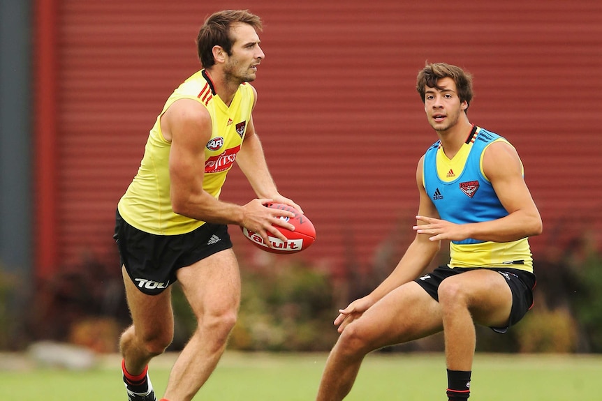 Jobe Watson at Essendon training