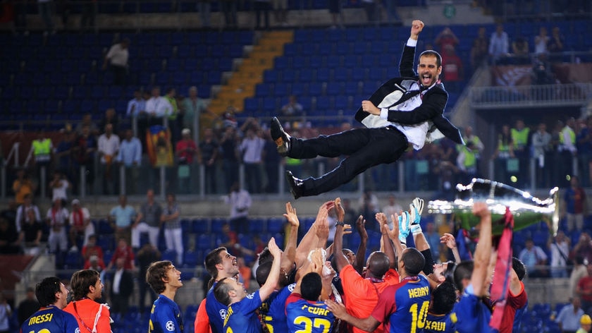 Josep Guardiola has one Champions League title to his coaching resume when Barca beat Manchester United in 2009.