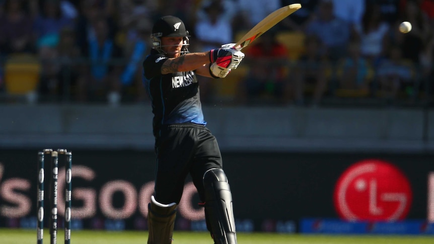 Brendon McCullum scores fastest World Cup fifty
