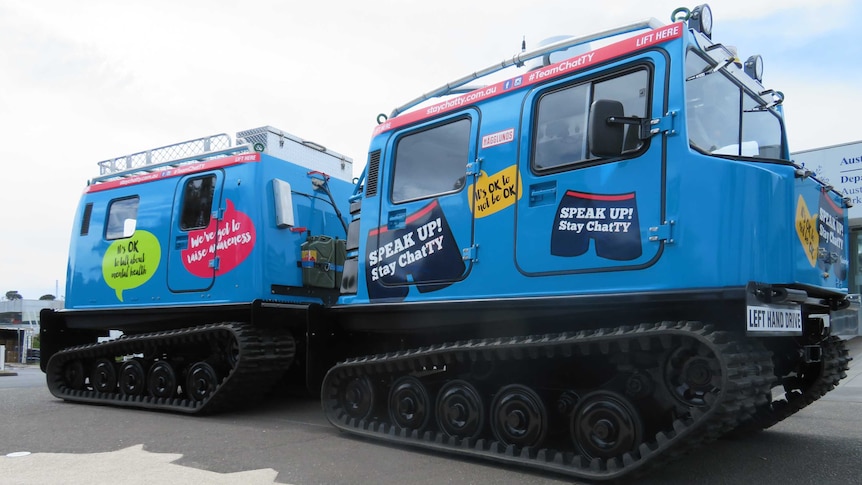 AAD vehicle repainted for mental health week 2017