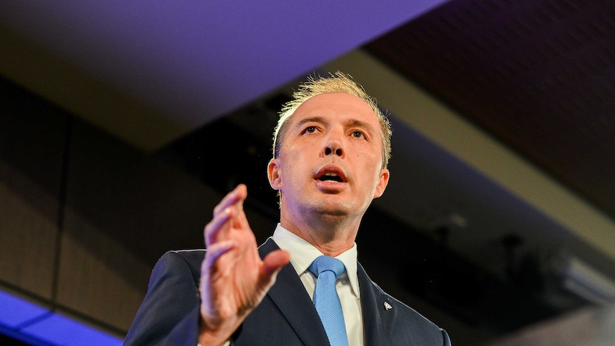 Peter Hutton speaks at Parliament House