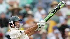 Ricky Ponting crunches a boundary at the WACA