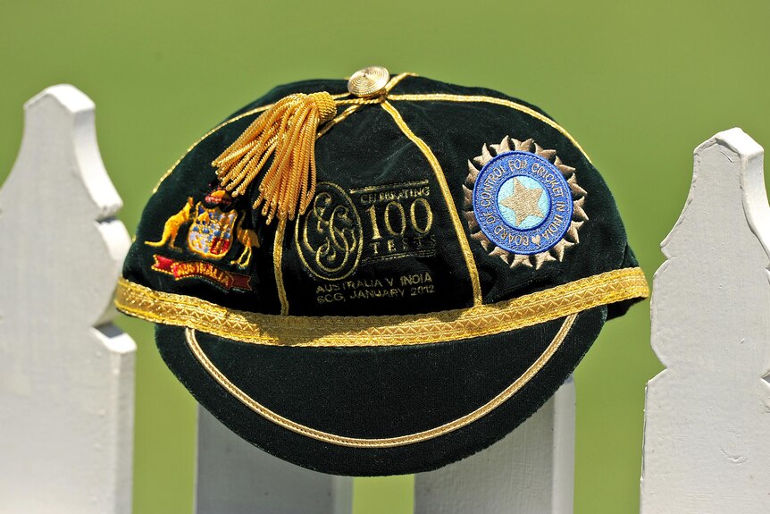 Commemorative cap to celebrate the 100th Test match at the SCG.