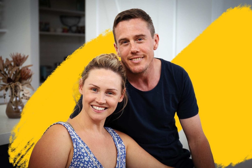 Man and woman smiling, pictured in story about relationships when one partner is another's carer.