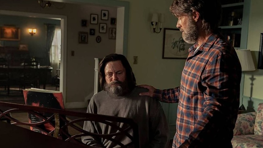 Bill and Frank, played by Nick Offerman and Murray Bartlett in HBO's The Last of Us
