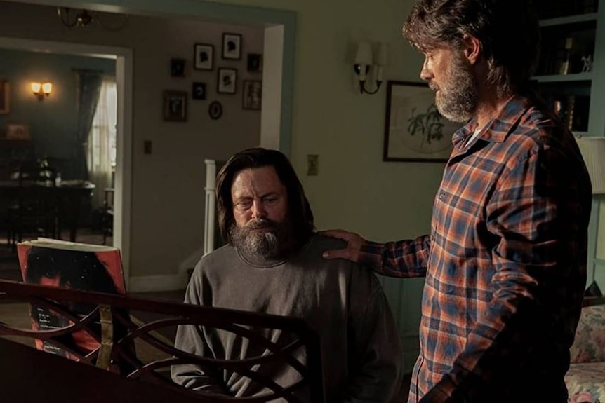 Bill and Frank, played by Nick Offerman and Murray Bartlett in HBO's The Last of Us