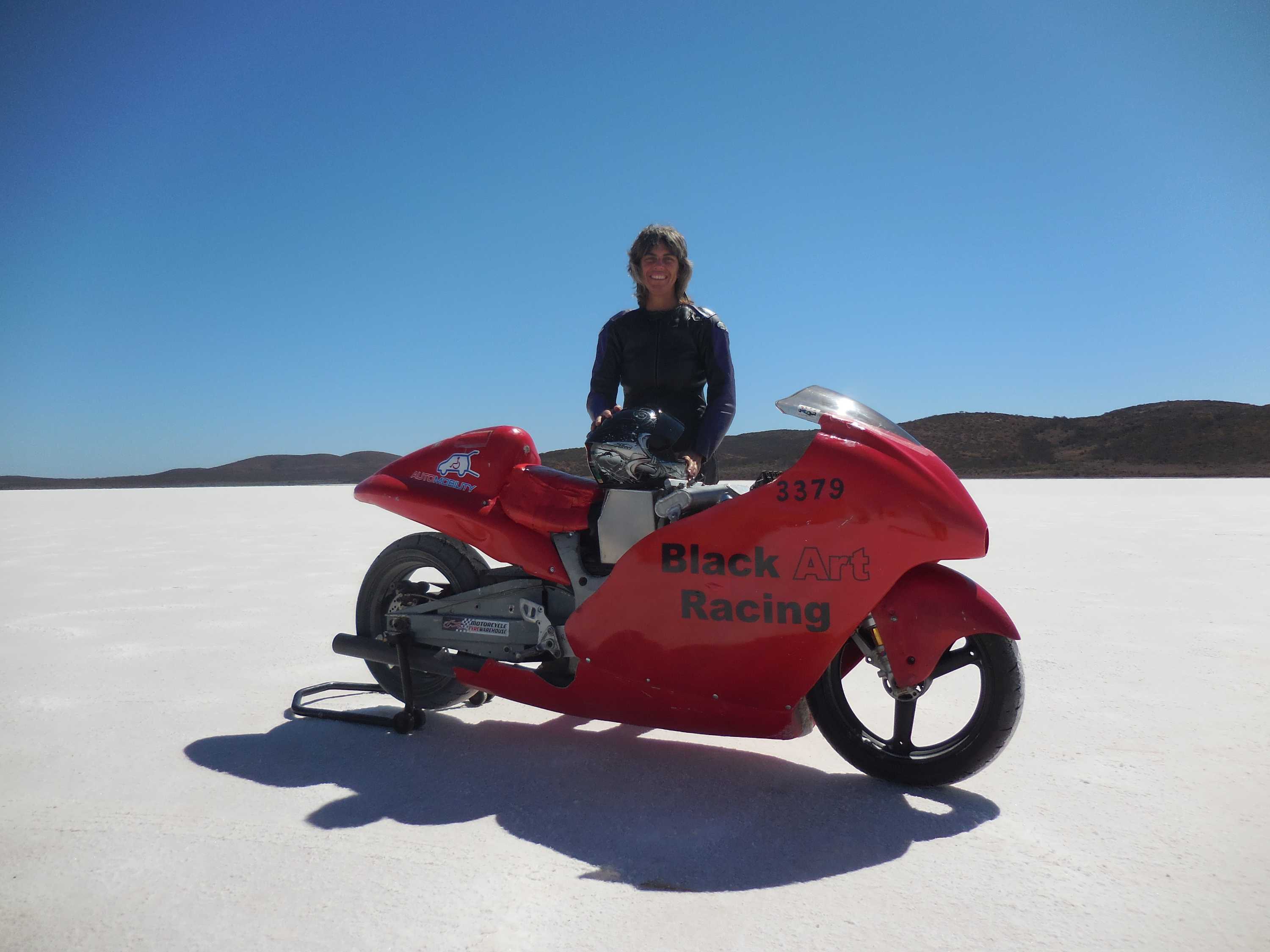 Land speed racer Kim Krebs: 