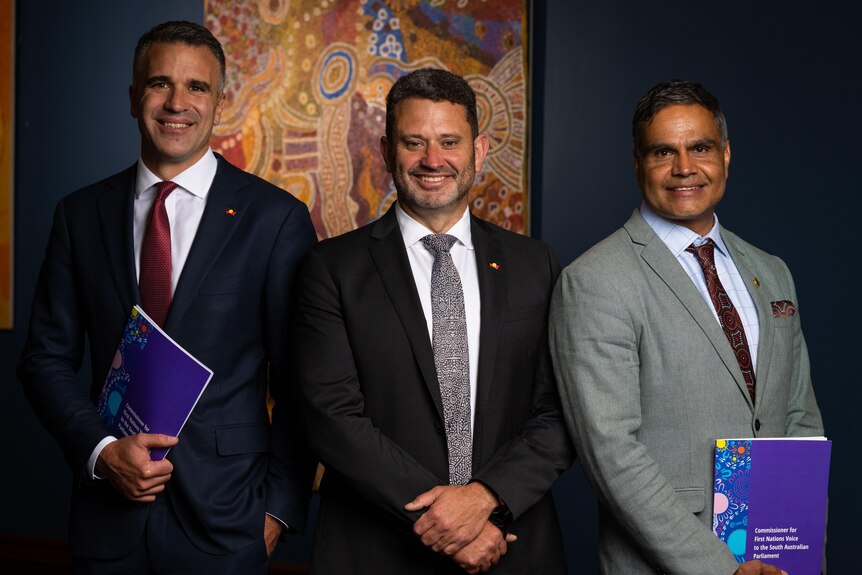 Peter Malinauskas, Kyam Maher and Dale Agius.