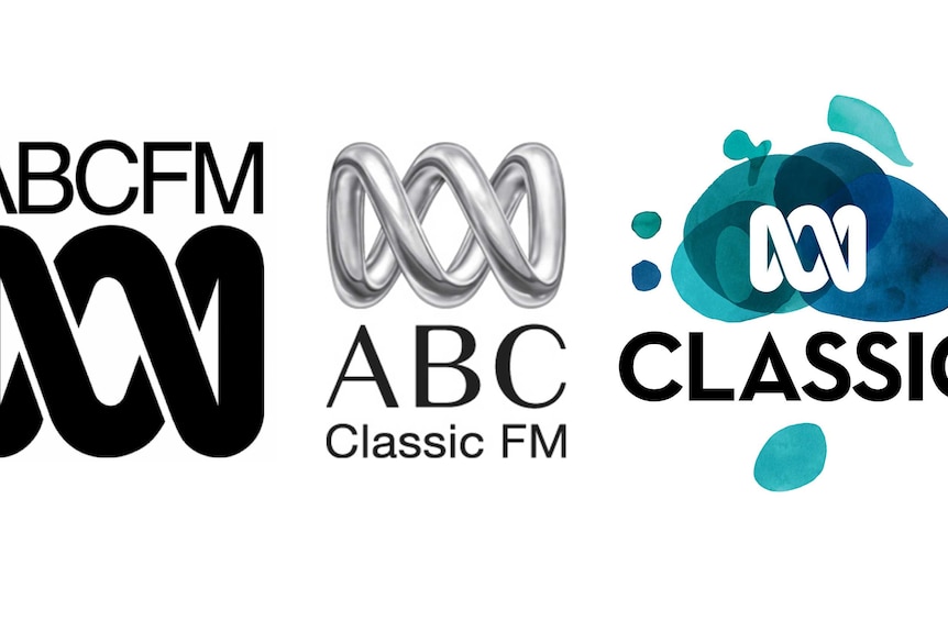 The ABC Classic logos over time: ABC-FM, ABC Classic FM and ABC Classic.