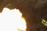 A South Korea K-1 tank fires live rounds