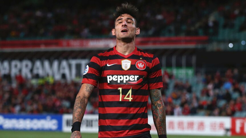 Wanderers forward Kerem Bulut looks on during ACL clash with FC Seoul
