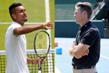 Nick Kyrgios and Todd Woodbridge