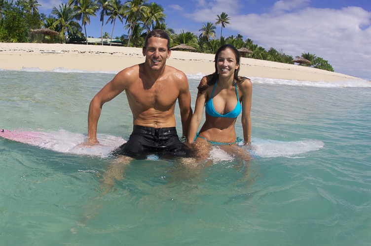 Andy Irons with wife Lyndie