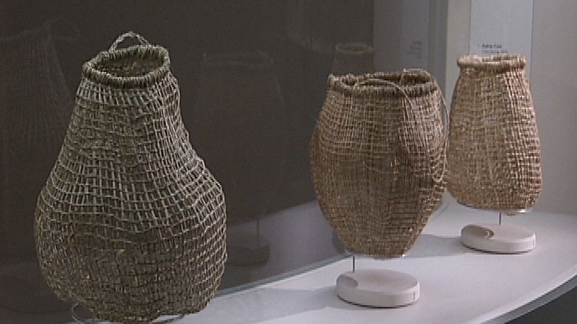 Baskets woven by Tasmanian Aboriginal women