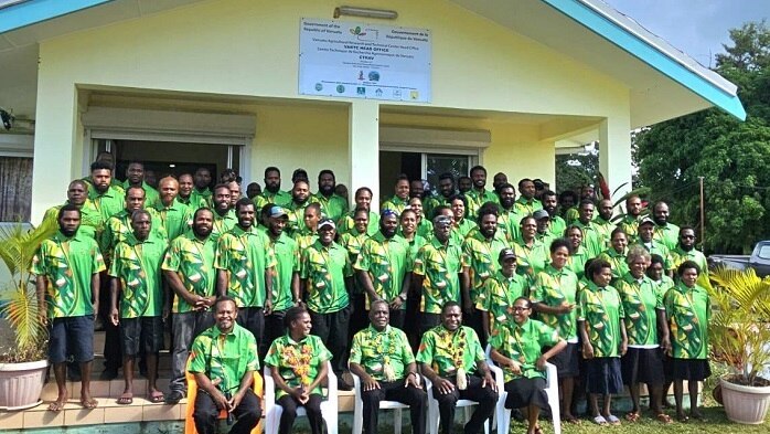 Ol opisa blong Vanuatu Agriculture Research Technical Center. Photo: Supplied 