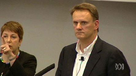 Scuffle: Newspaper alleges Mark Latham punched its photographer. (File photo)