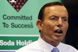 Tony Abbott speaks to workers in Adelaide