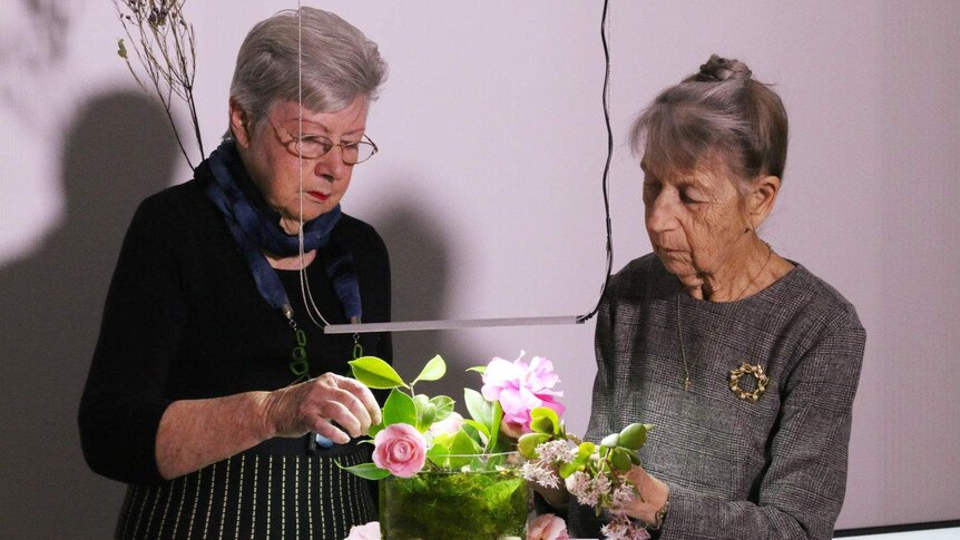 Joan Long and Vija Heinrichs, Friends of Campbelltown Arts Centre.