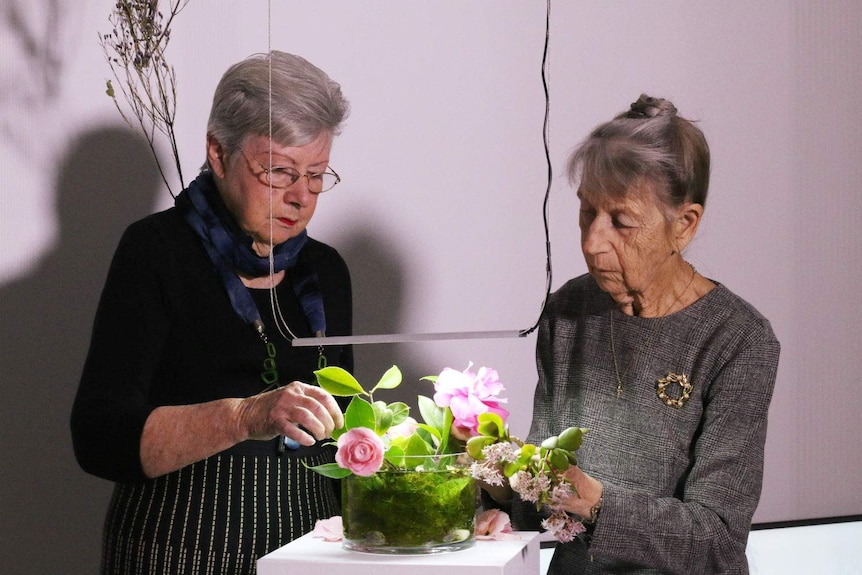 Joan Long and Vija Heinrichs, Friends of Campbelltown Arts Centre.