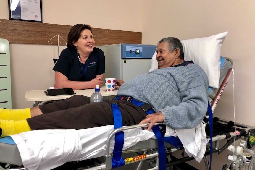 Cheryl Boles (left) says the RFDS is helping people remain at home in remote communities for longer.