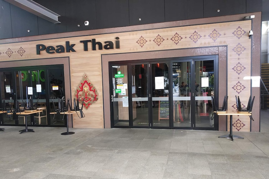 Closed Peak Thai restaurant at Springfield Central.