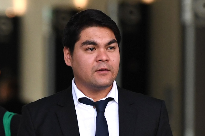 Brisbane Auto Recycling director Mohammad Ali Jan Karimi leaves court.