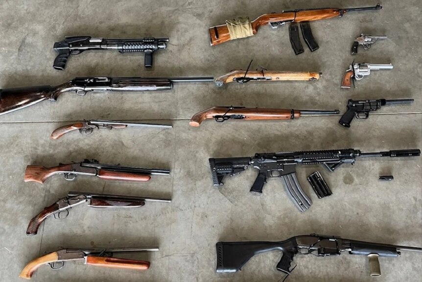 Police say these weapons were intended for organised crime groups