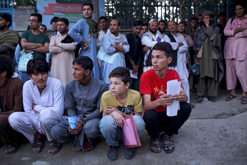 Afghan passport applicants