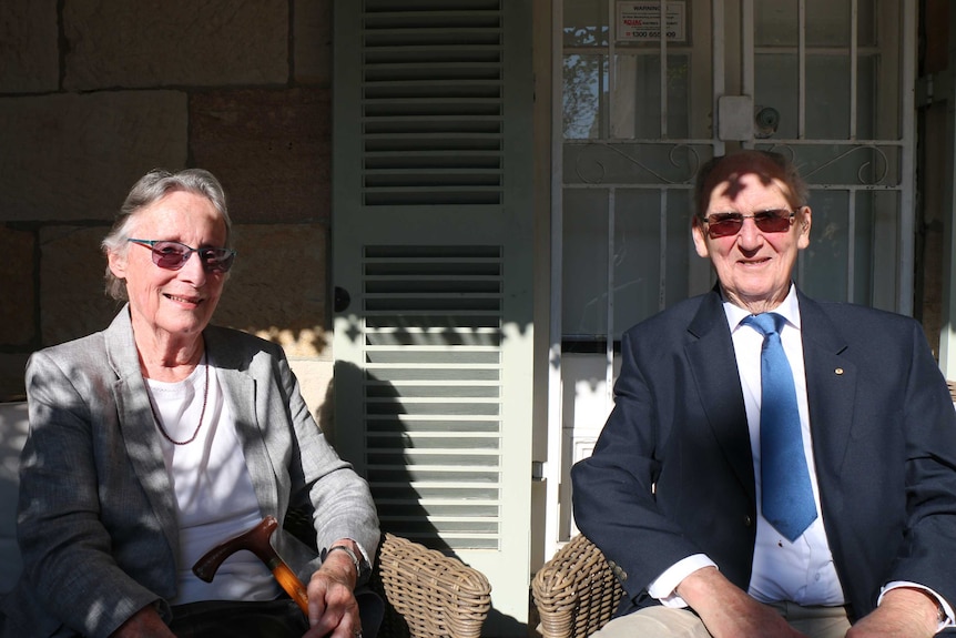 Alan and Barbara Bagnall smile for the camera