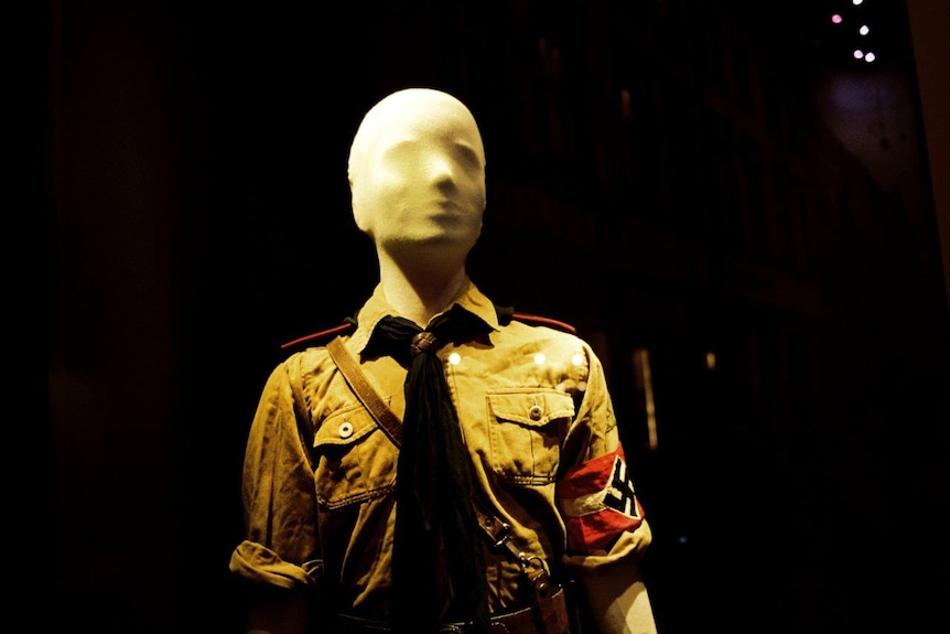 A Hitler Youth uniform on display in Gdansk’s recently opened Museum of the Second World War.