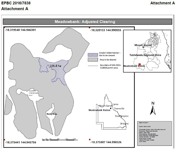 Map showing area.