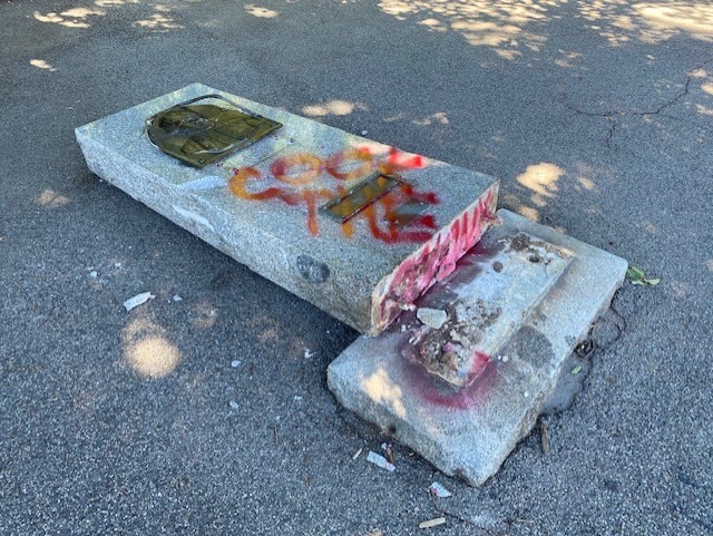 Captain Cook Monument Toppled In Edinburgh Gardens In Melbourne's North ...