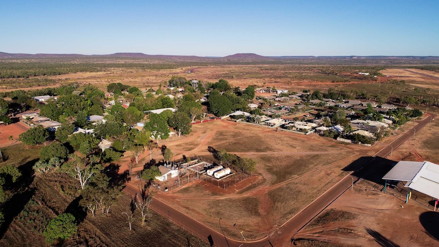 A drone's photo of Kalumburu.