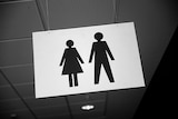 Sign depicting gender equality using male and female figures.