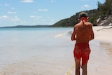 An Indigenous boy of the Butchulla people on Fraser Island in south-east Queensland on October 24, 2014