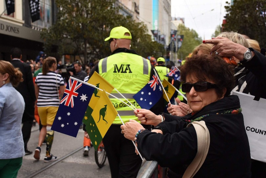 Fans watch Australian Paralympians in Melbourne